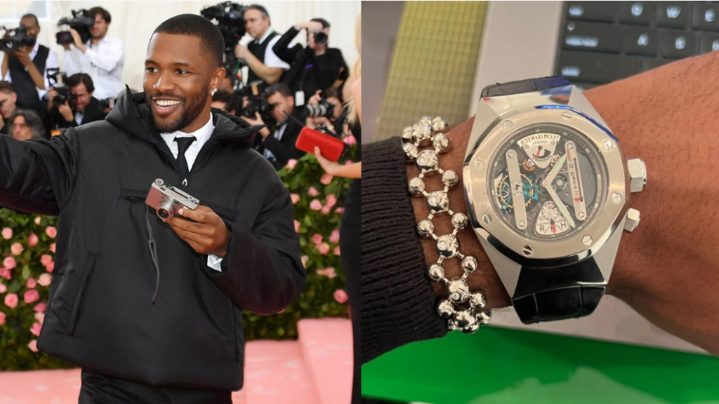 Frank Ocean buys unique watch from Pharrell Williams.